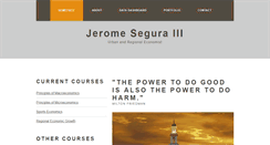 Desktop Screenshot of jeromeseguraiii.com
